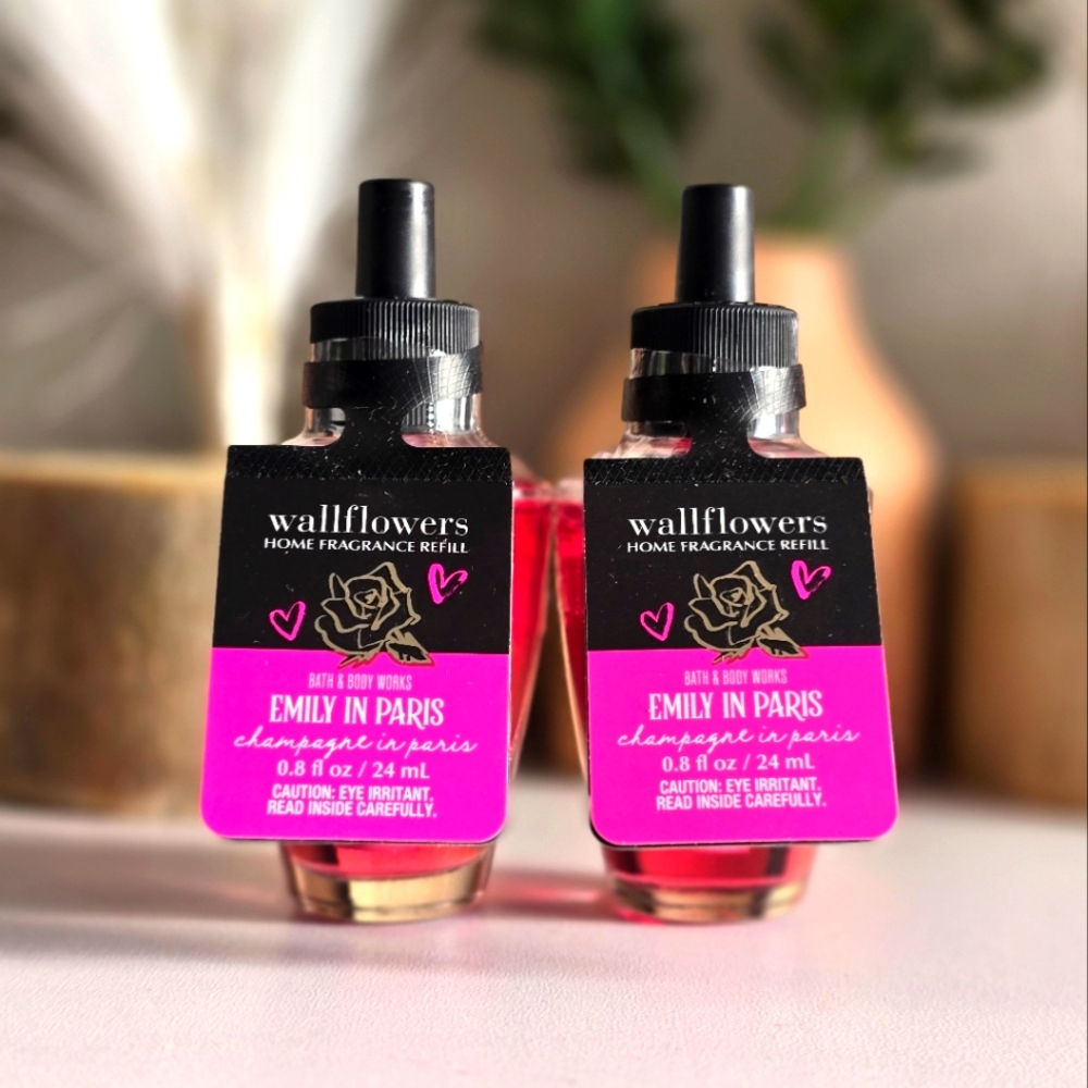 2 Emily in Paris Champagne In Paris Wallflowers Refills by Bath & Body Works